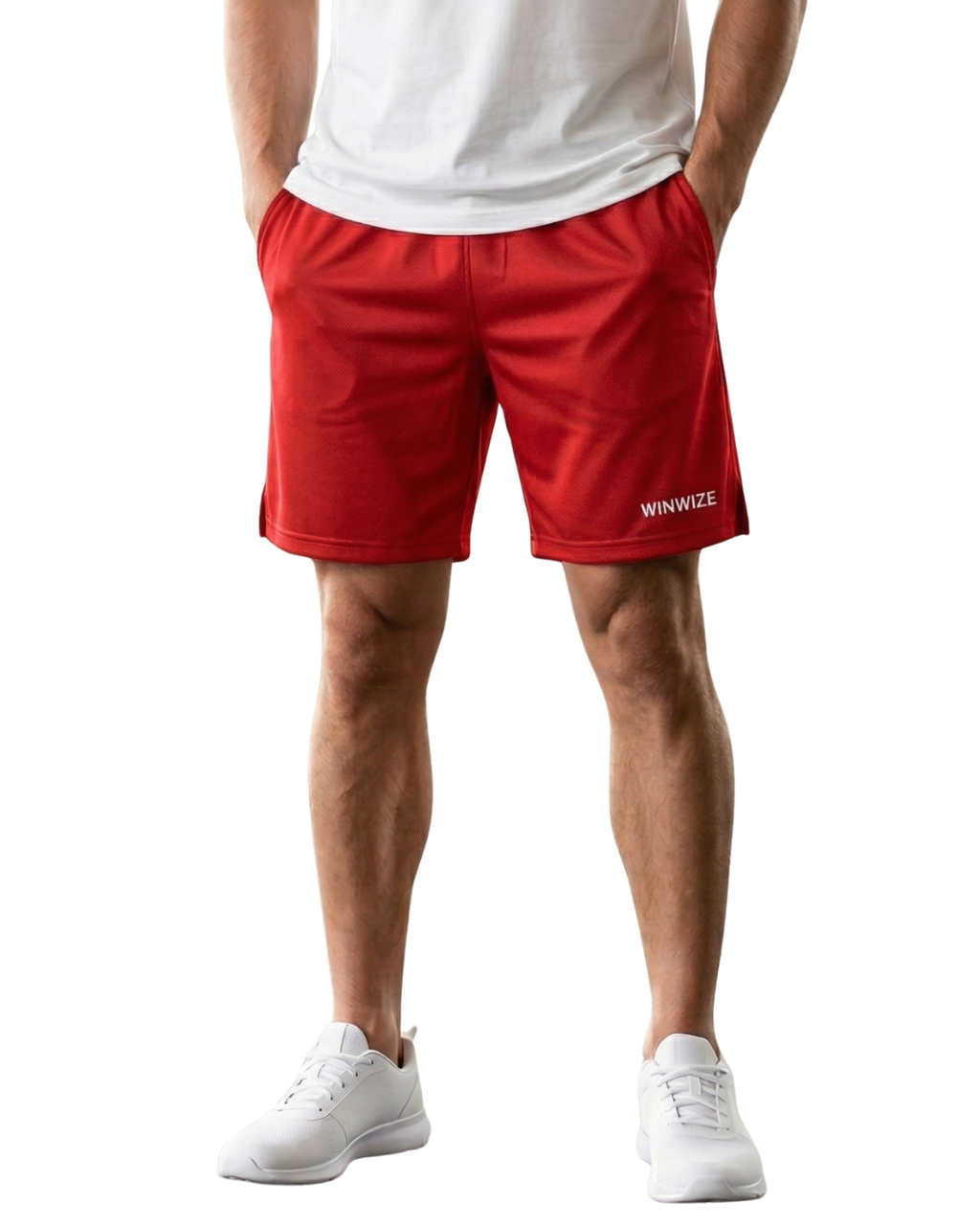 Red Court Shorts