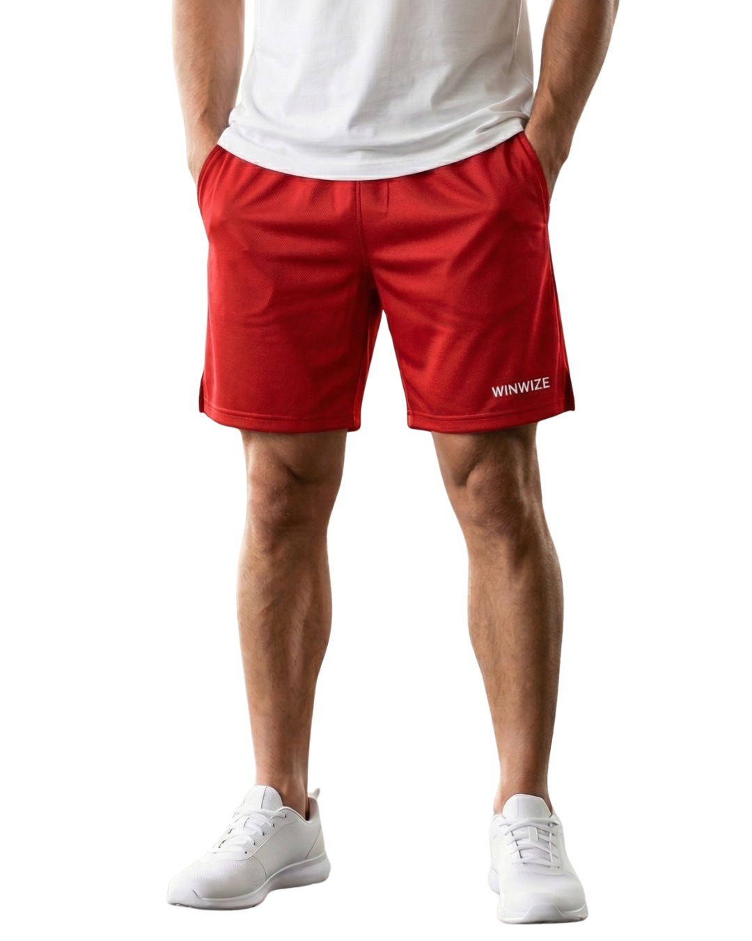 Red Court Shorts