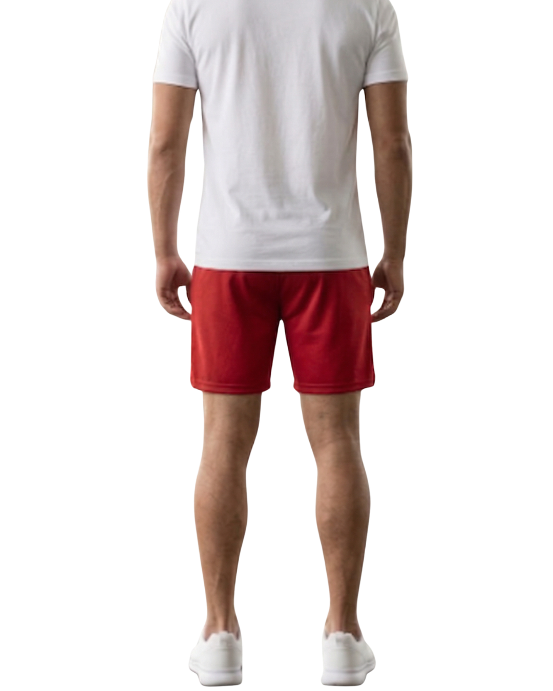Red Court Shorts