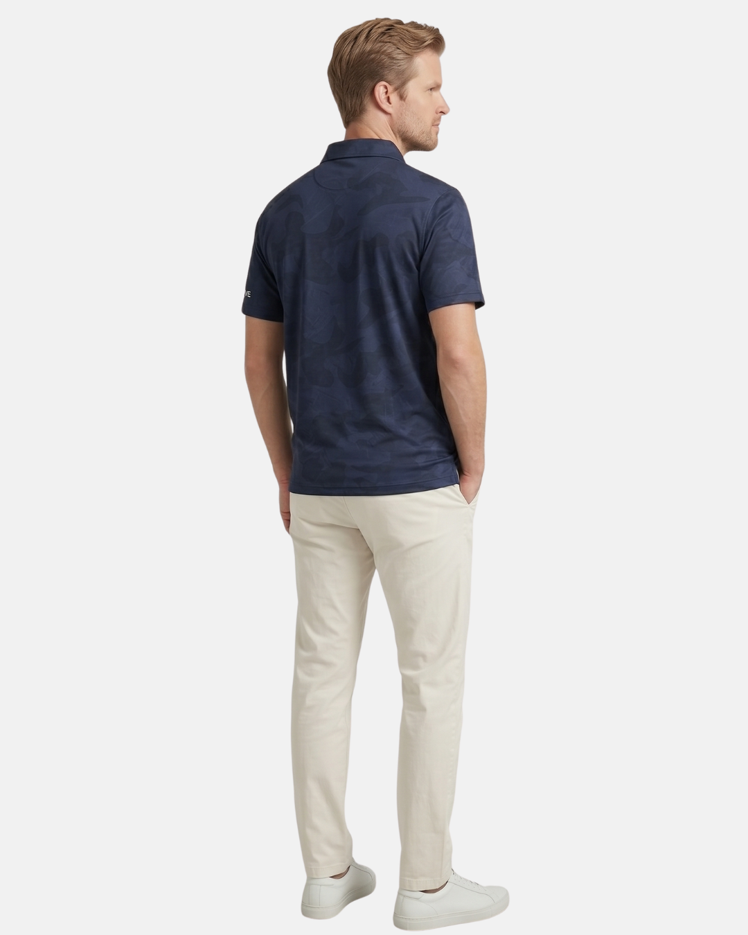 Navy - Camoflow Golf Polo