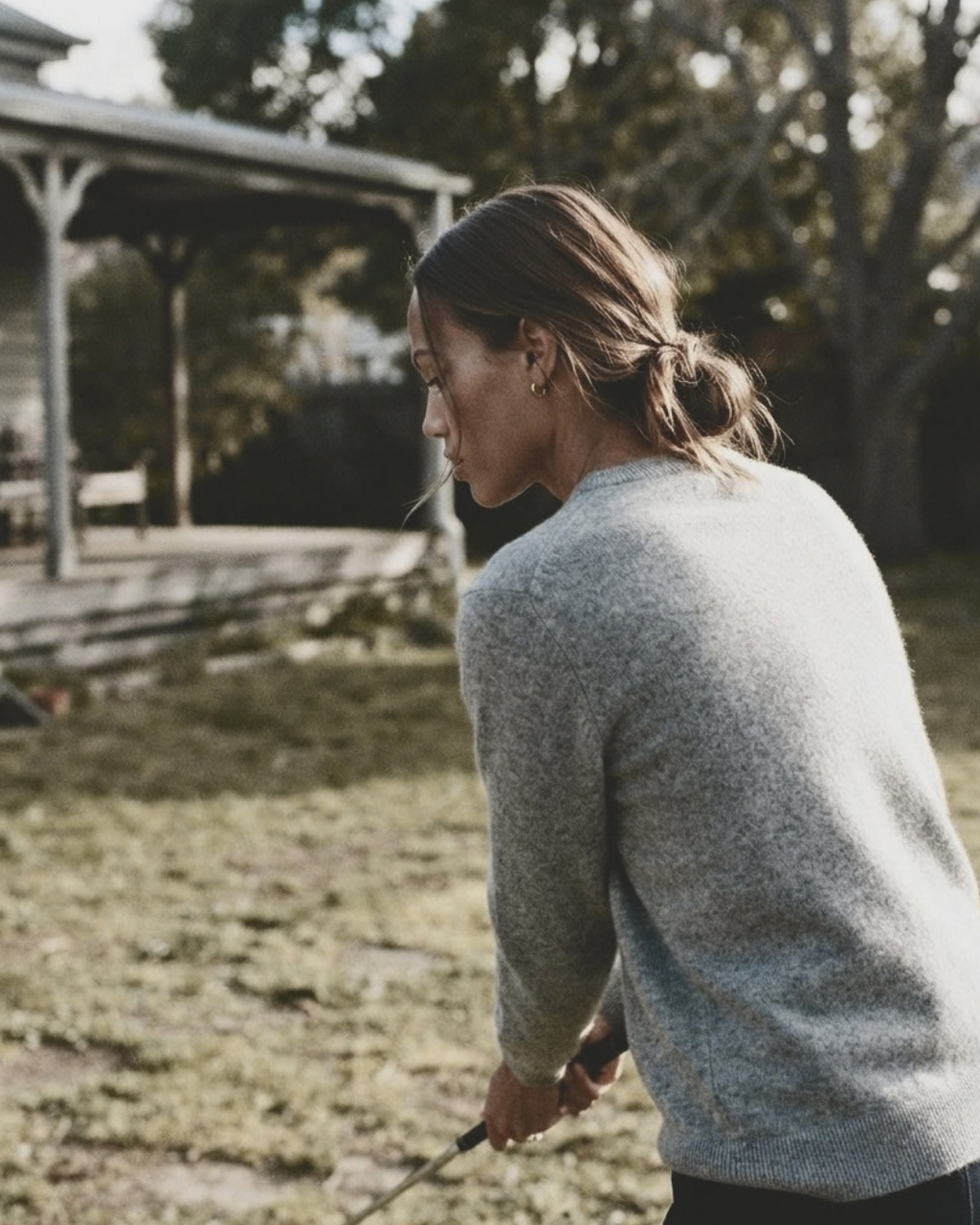 Grey - Cashmere Sweater