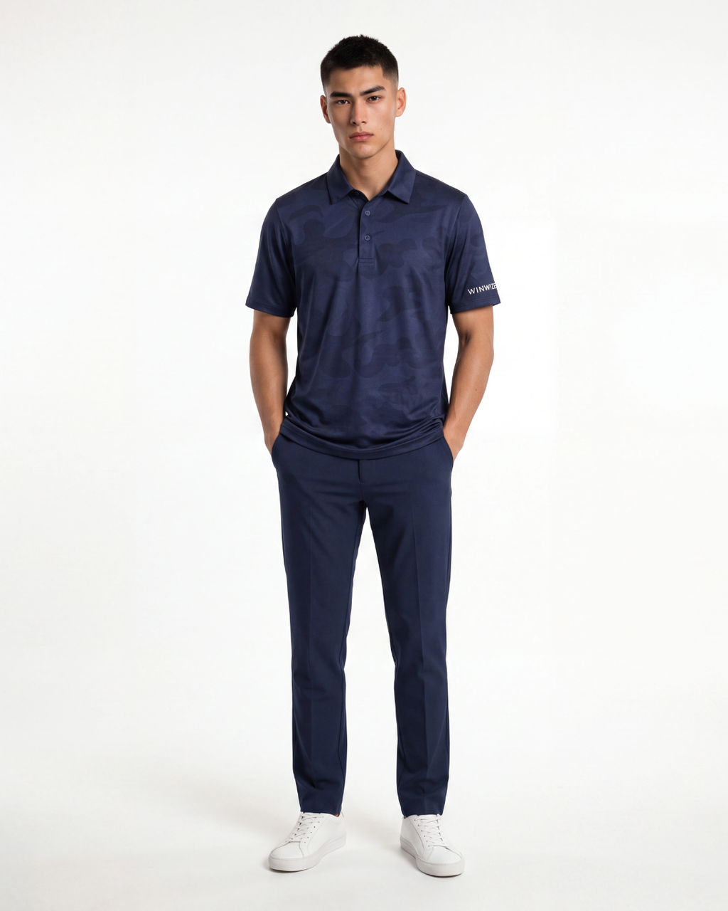 Navy - Camoflow Polo