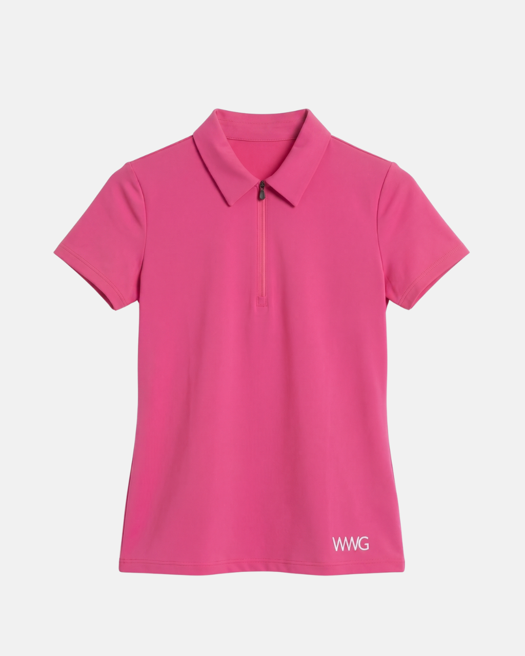 Snygg Rosa golfpiké dam med dragkedja