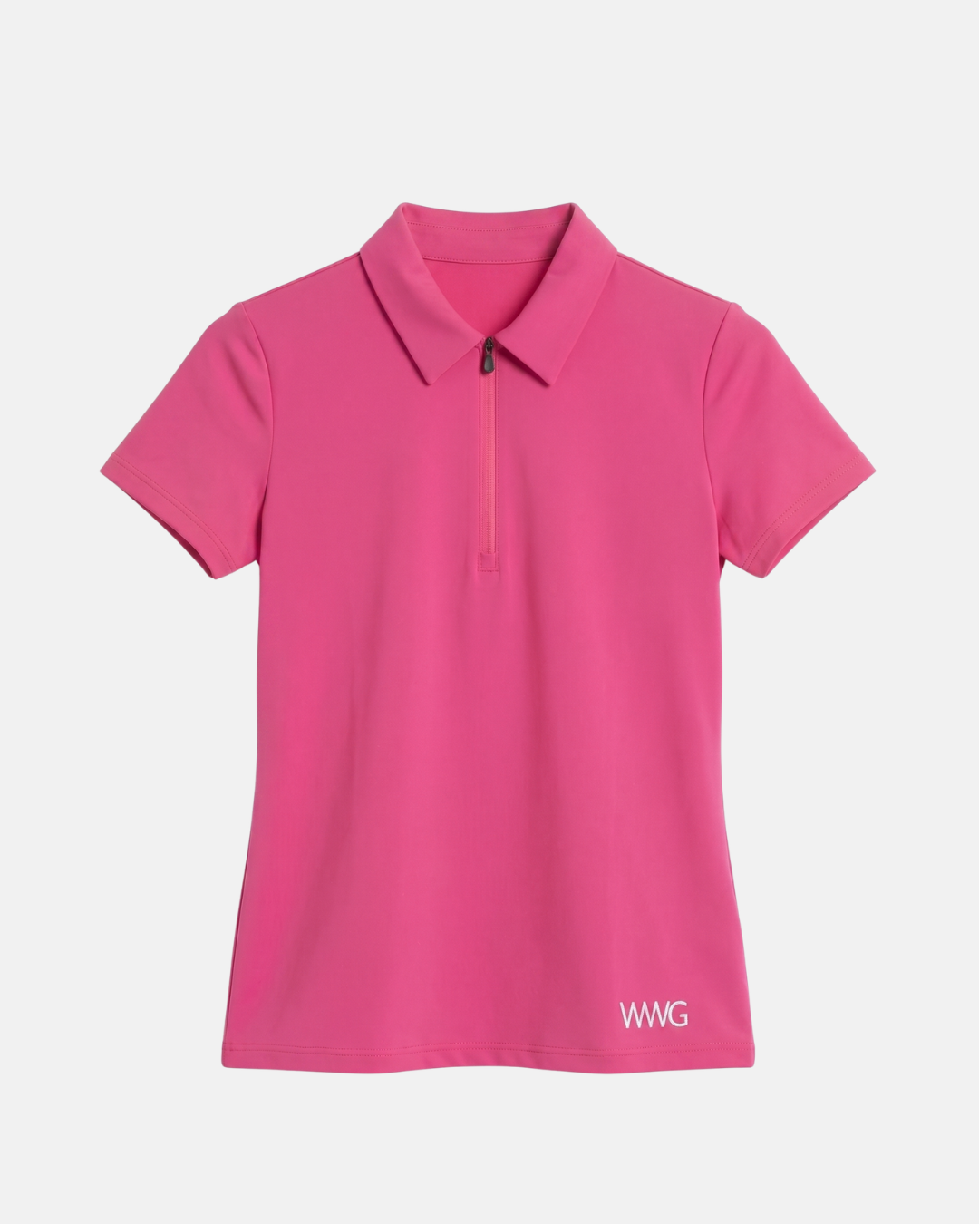 Snygg Rosa golfpiké dam med dragkedja