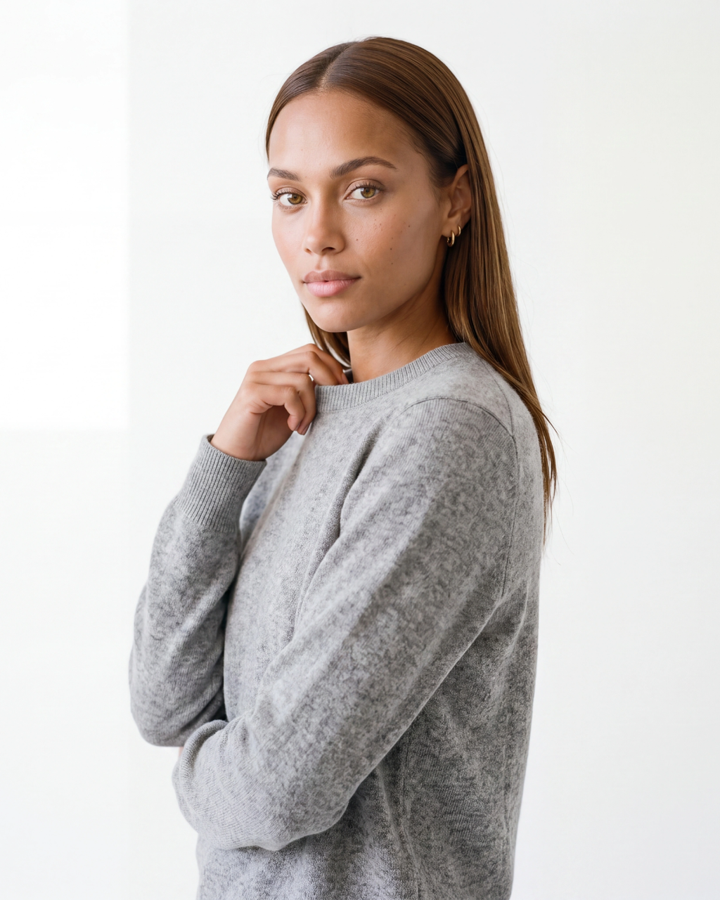Grey - Cashmere Sweater