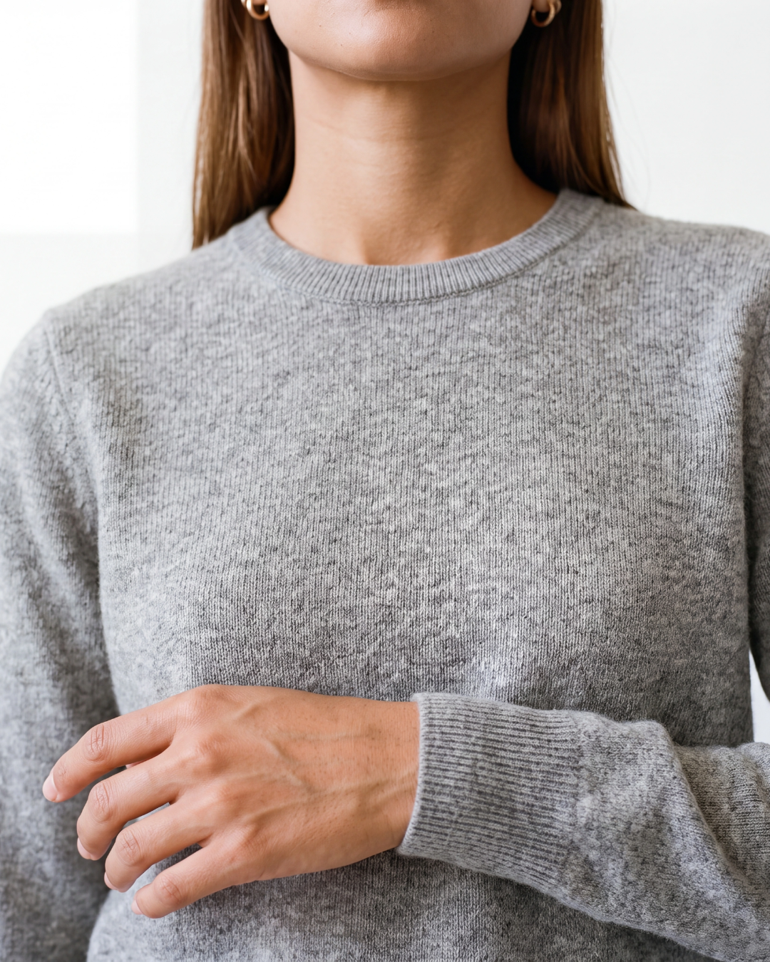 Grey - Cashmere Sweater