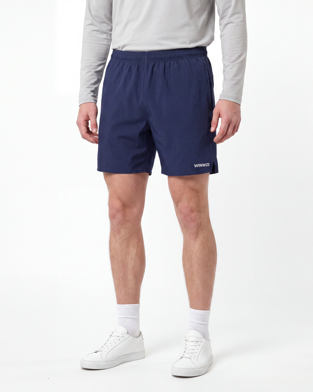 Navy Court Shorts