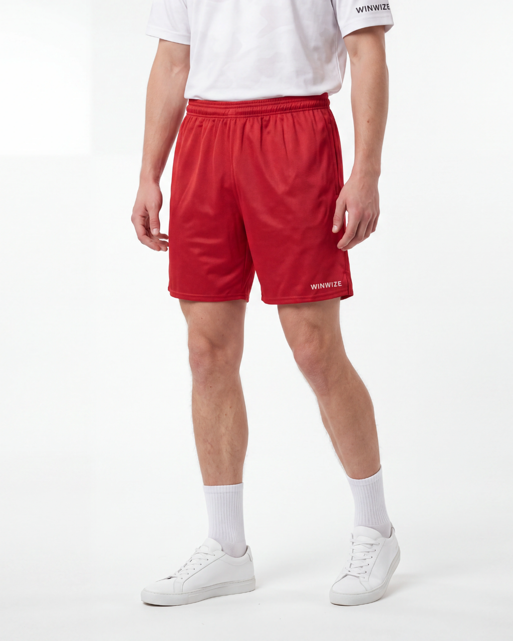 Red Court Shorts