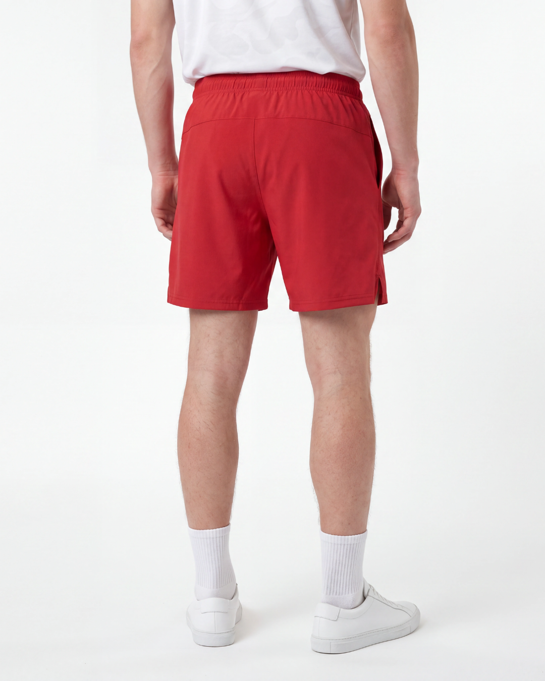 Red Court Shorts