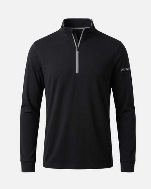 Snygg svart midlayer ZIP Golf