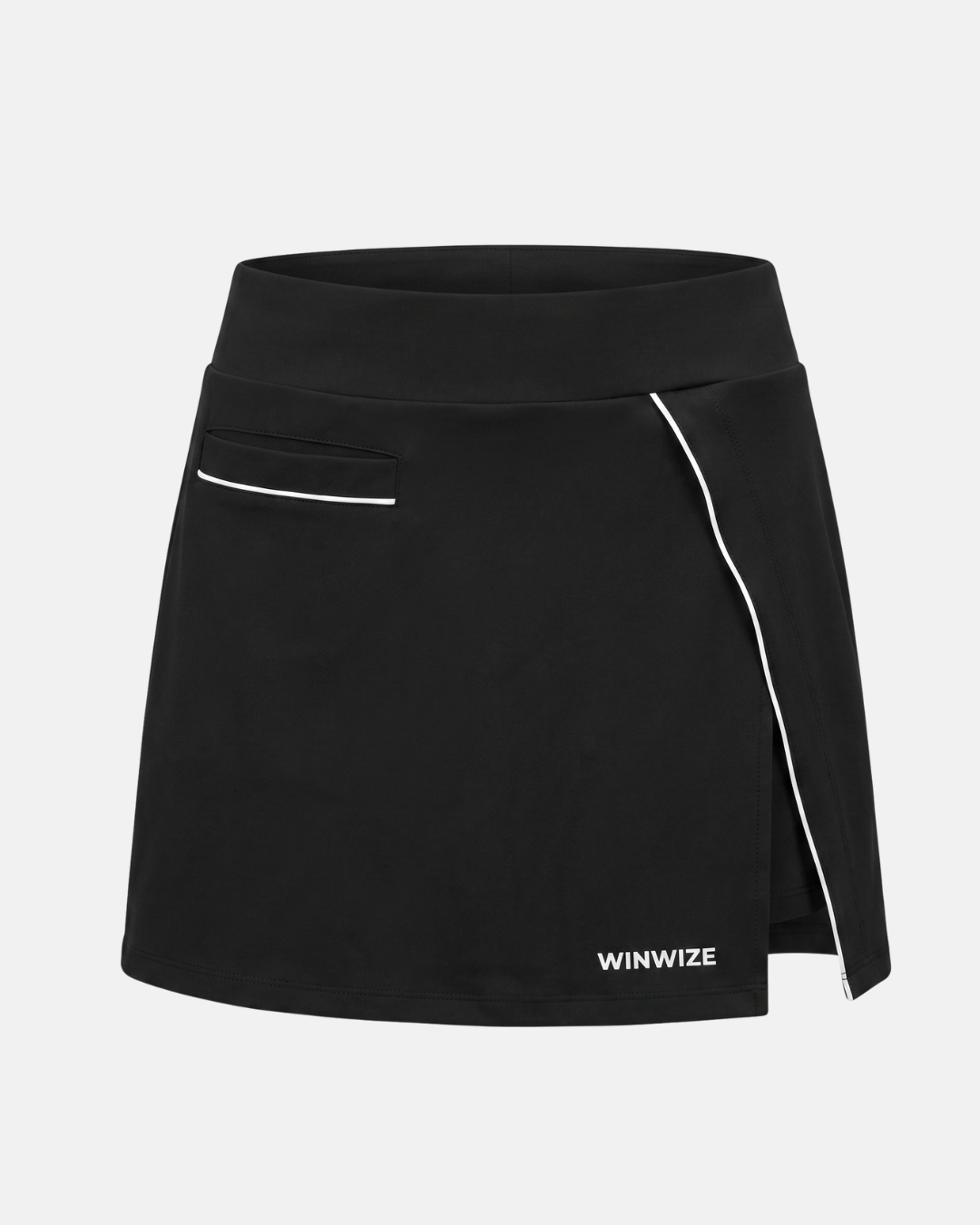 Snygg svart Sportkjol, perfekt för padel, tennis och golf